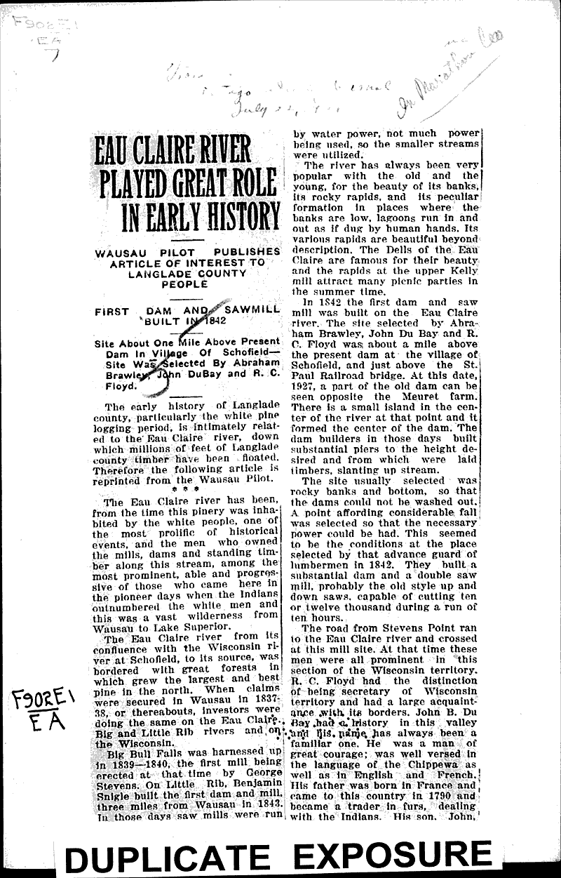  Source: Antigo Daily Journal Date: 1921-07-22