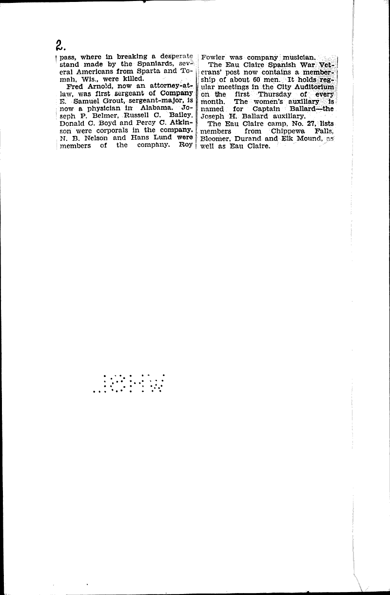  Source: Eau Claire Telegram Topics: Wars Date: 1929-08-20