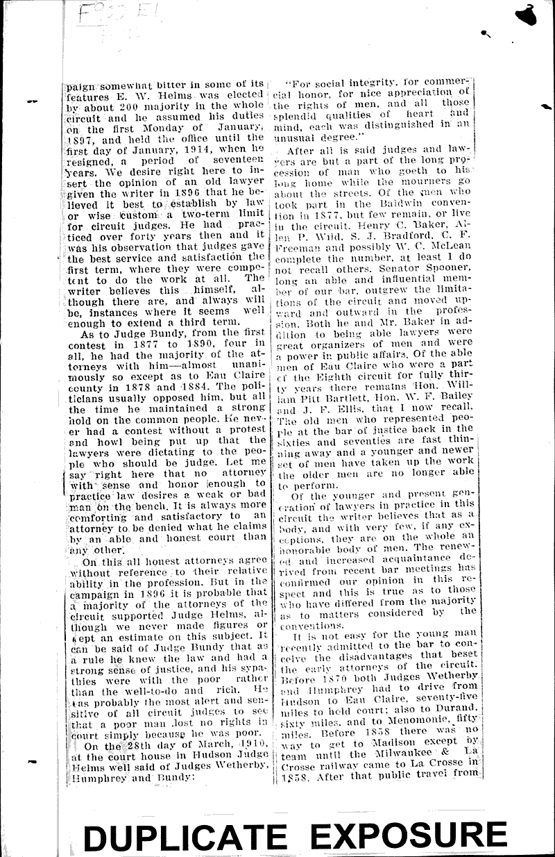 Source: Eau Claire Leader Topics: Government and Politics Date: 1914-03-22