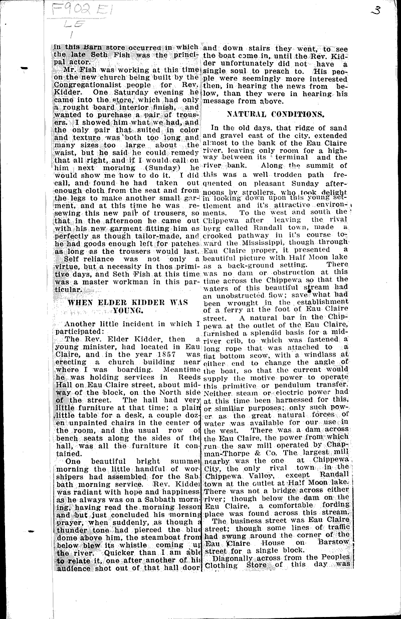  Source: Eau Claire Telegram Topics: Transportation Date: 1914-12-21