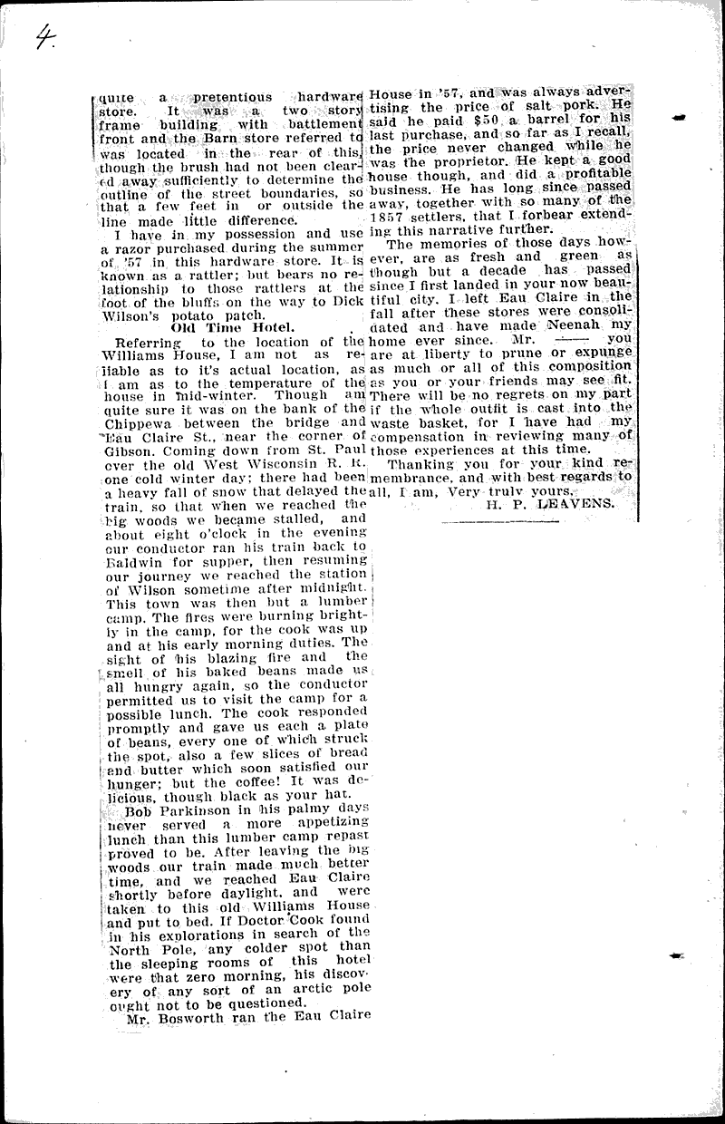  Source: Eau Claire Telegram Topics: Transportation Date: 1914-12-21