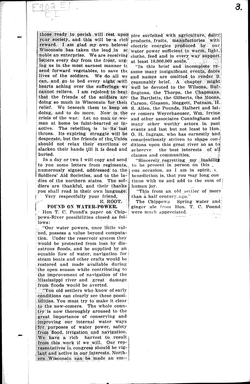  Source: Eau Claire Leader Topics: Social and Political Movements Date: 1909-10-28