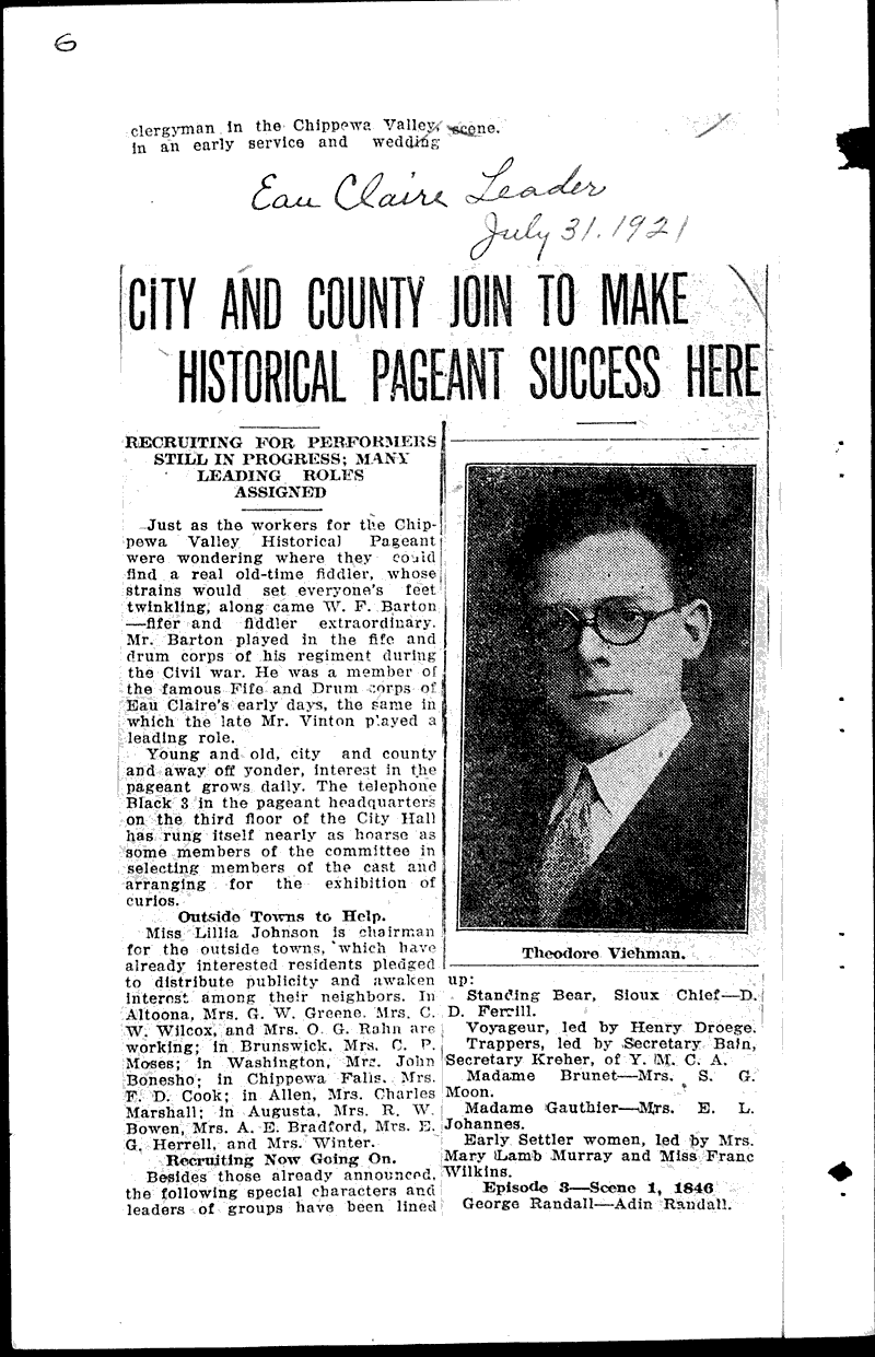  Source: Eau Claire Leader Date: 1921-07-31