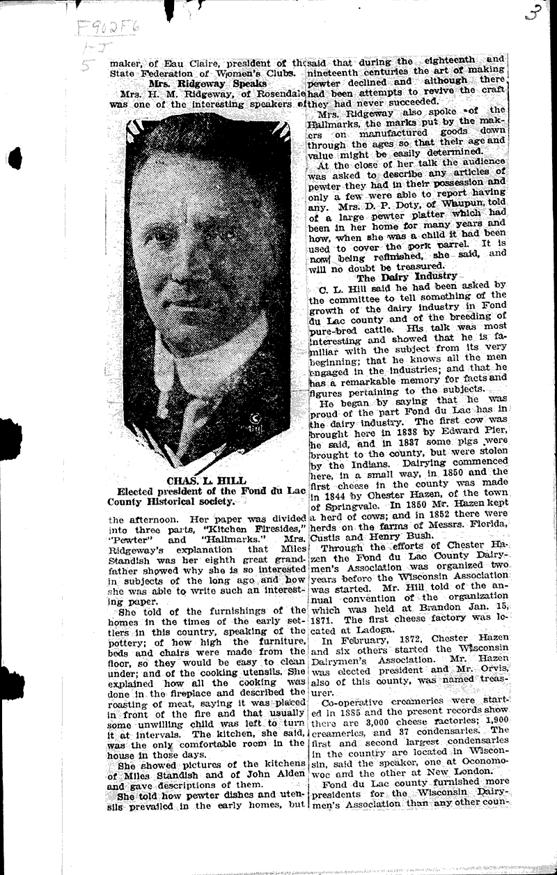  Source: Fond du Lac Commonwealth Topics: Social and Political Movements Date: 1925-01-03