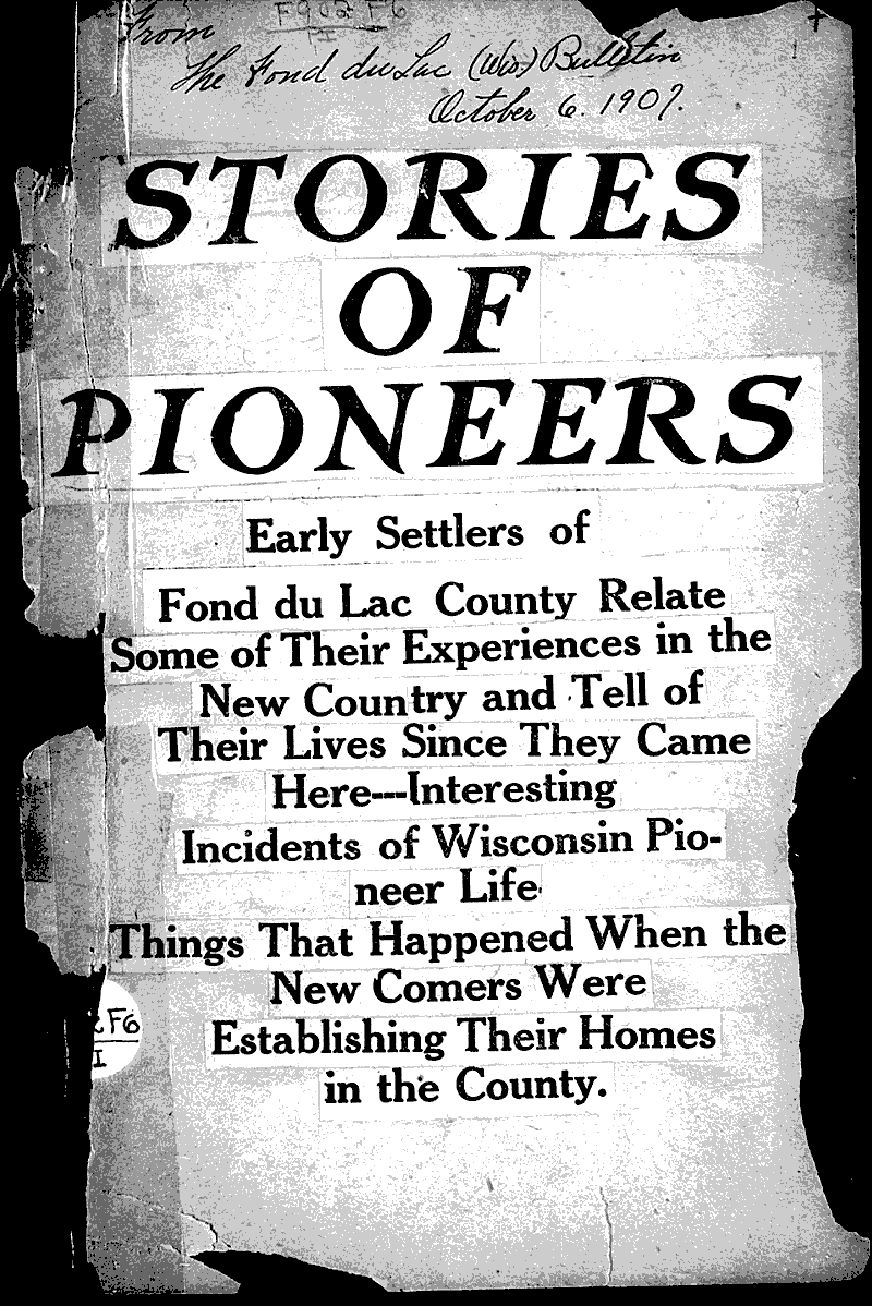  Source: Fond du Lac Bulletin Date: 1907-10-06