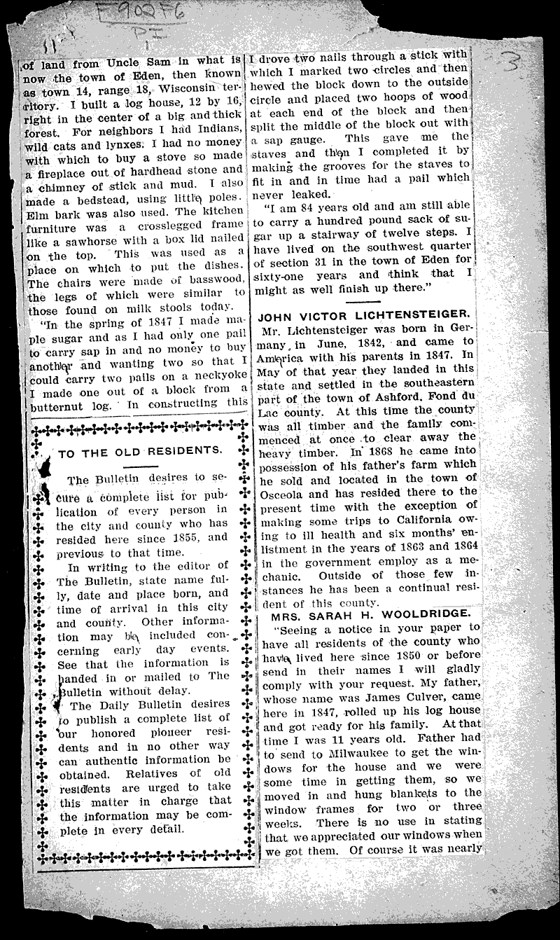  Source: Fond du Lac Bulletin Date: 1907-10-06