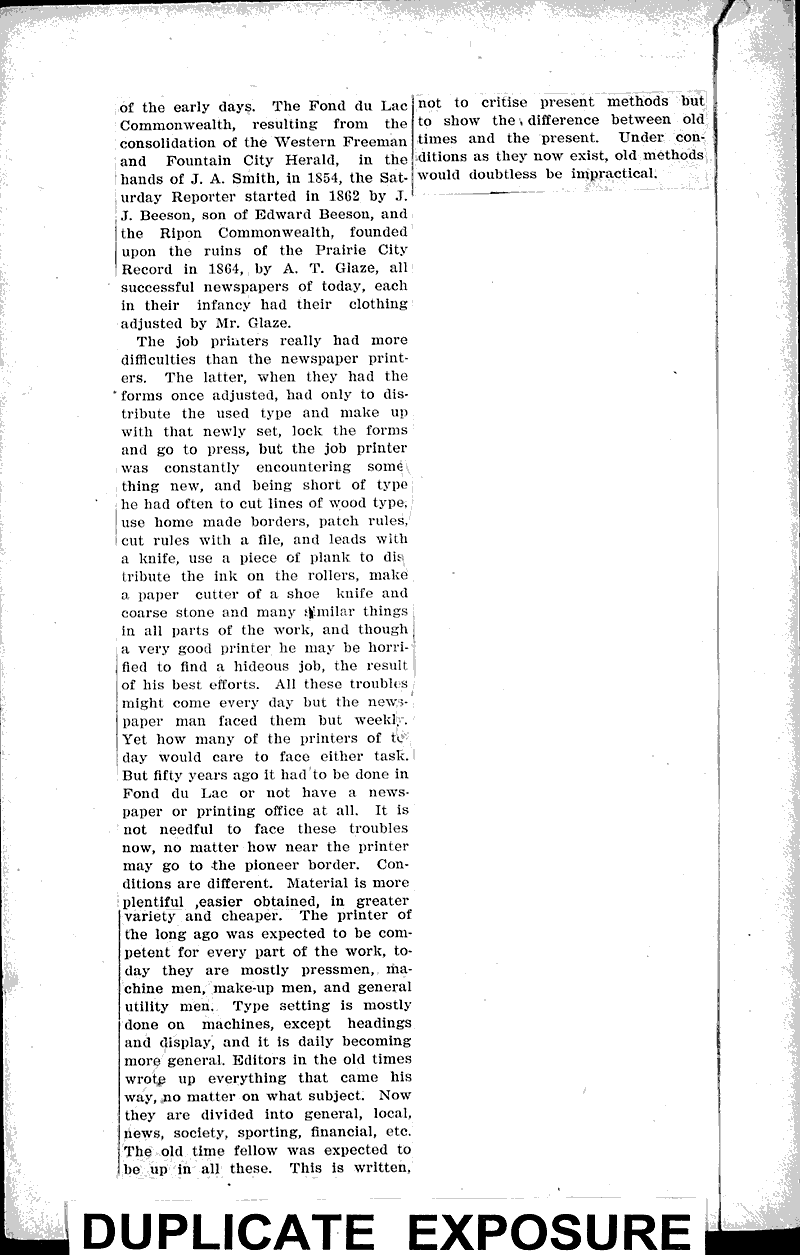  Source: Fond du Lac Bulletin Topics: Art and Music Date: 1905-08-27