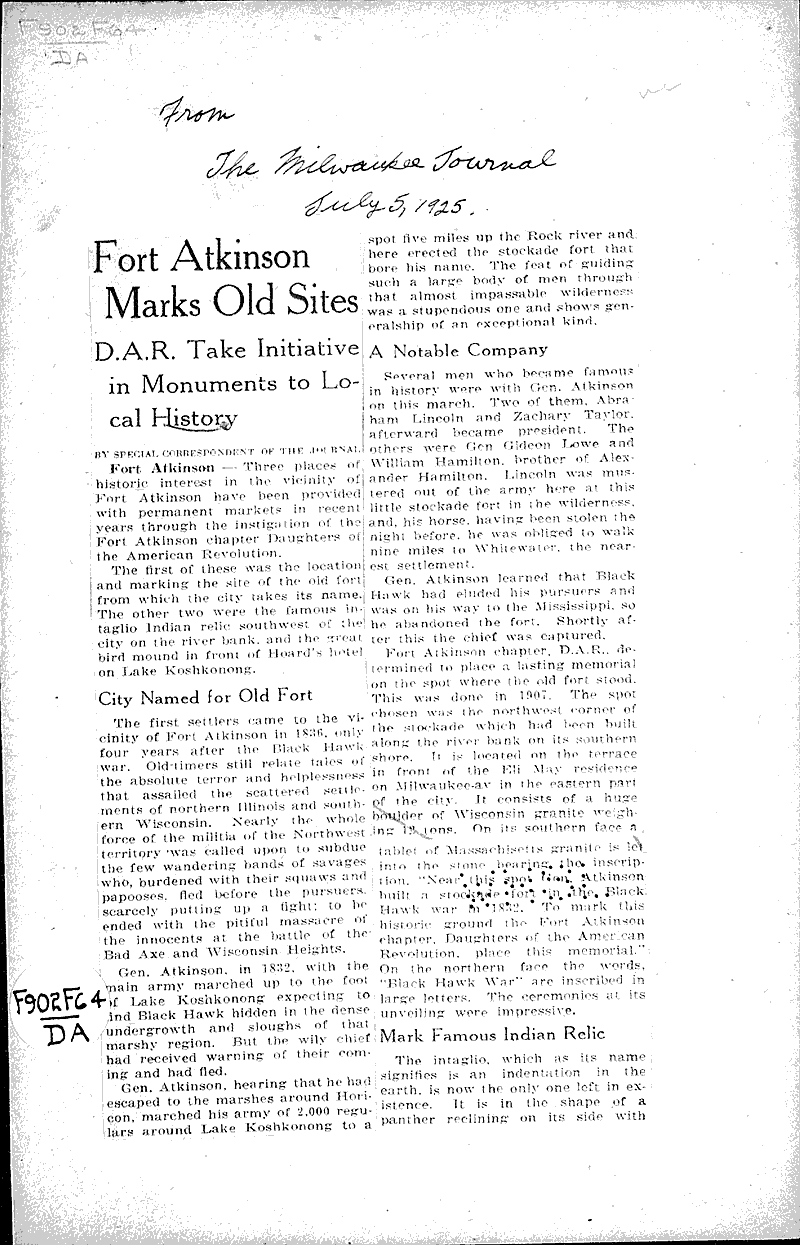  Source: Milwaukee Journal Topics: Architecture Date: 1925-07-05