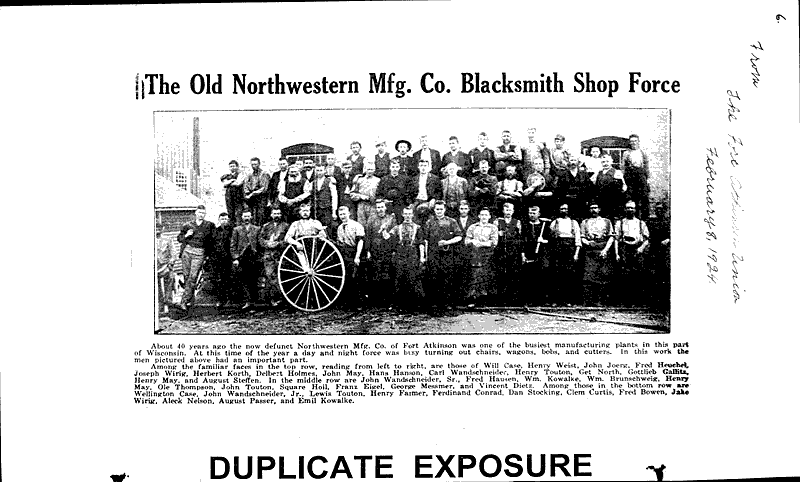  Source: Fort Atkinson Union Topics: Industry Date: 1924-02-08