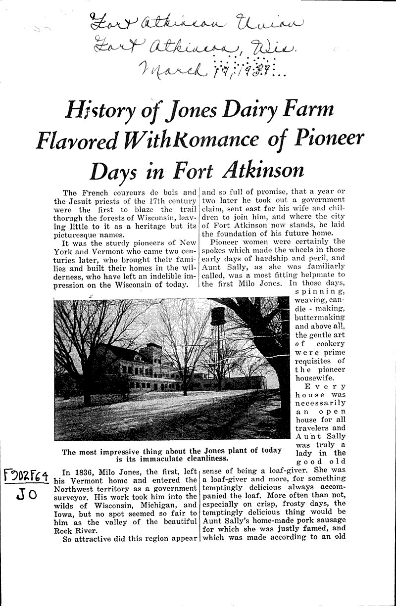  Source: Fort Atkinson Union Topics: Agriculture Date: 1939-03-17