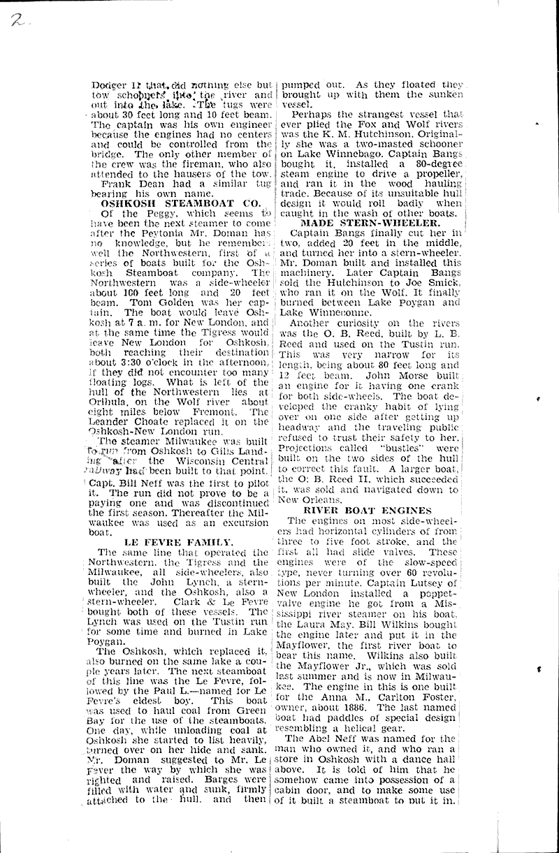  Source: Oshkosh Daily Northwestern Topics: Transportation Date: 1935-04-06