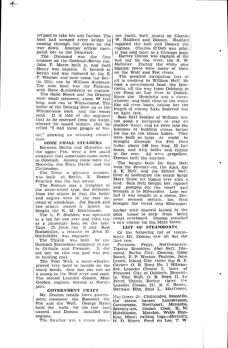  Source: Oshkosh Daily Northwestern Topics: Transportation Date: 1935-04-06