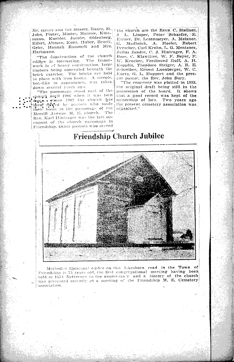  Source: Fond du Lac Daily Reporter Topics: Church History Date: 1929-04-13