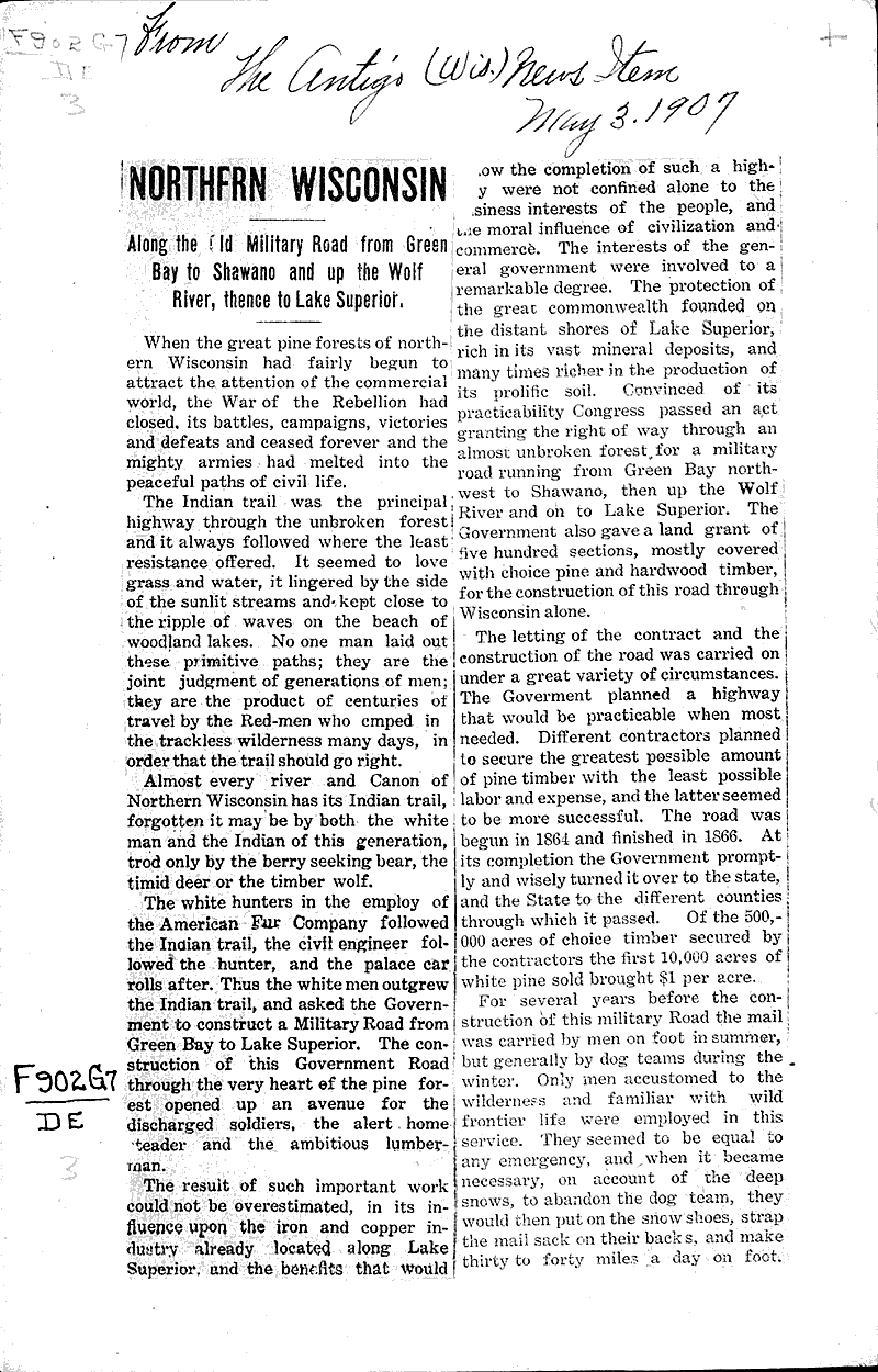  Source: Antigo News Stem Topics: Indians and Native Peoples Date: 1907-05-03
