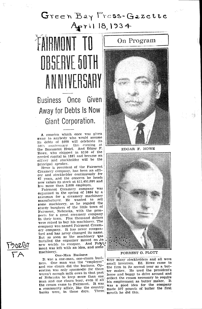  Source: Green Bay Press Gazette Topics: Industry Date: 1934-04-18