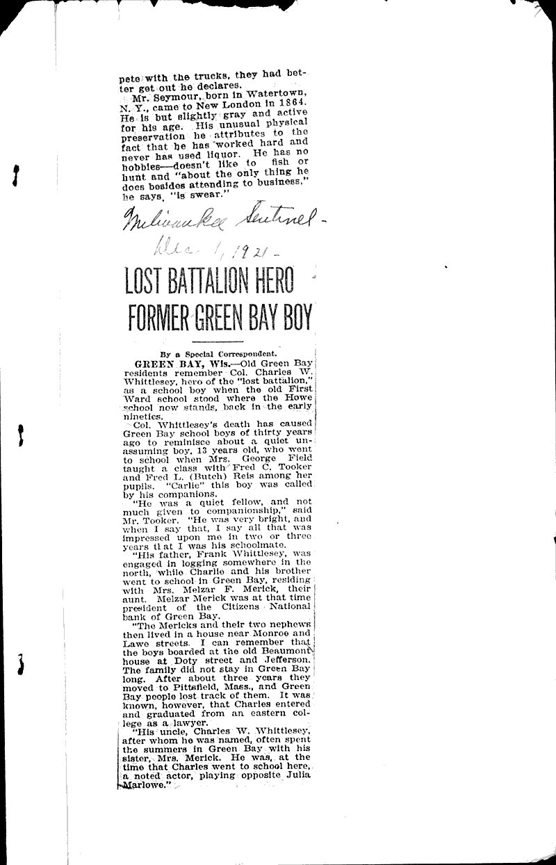  Source: Green Bay Gazette Topics: Architecture Date: 1925-06-23