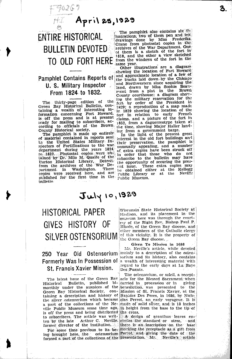  Source: Green Bay Press Gazette Topics: Education Date: 1927-08-17