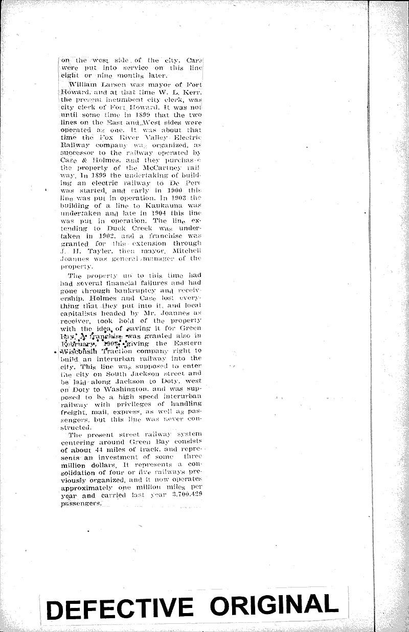  Source: Milwaukee Sentinel Topics: Transportation Date: 1921-03-14