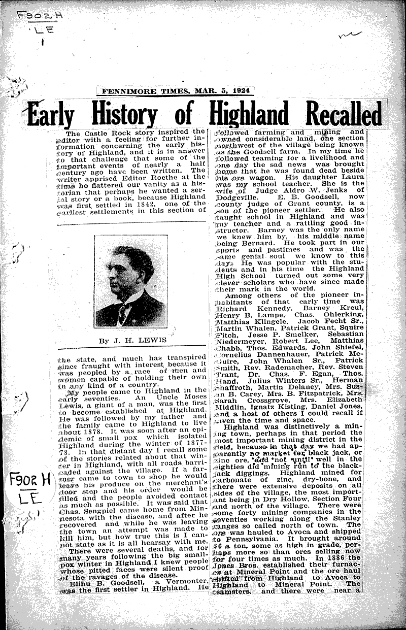  Source: Fennimore Times Topics: Immigrants Date: 1924-03-05