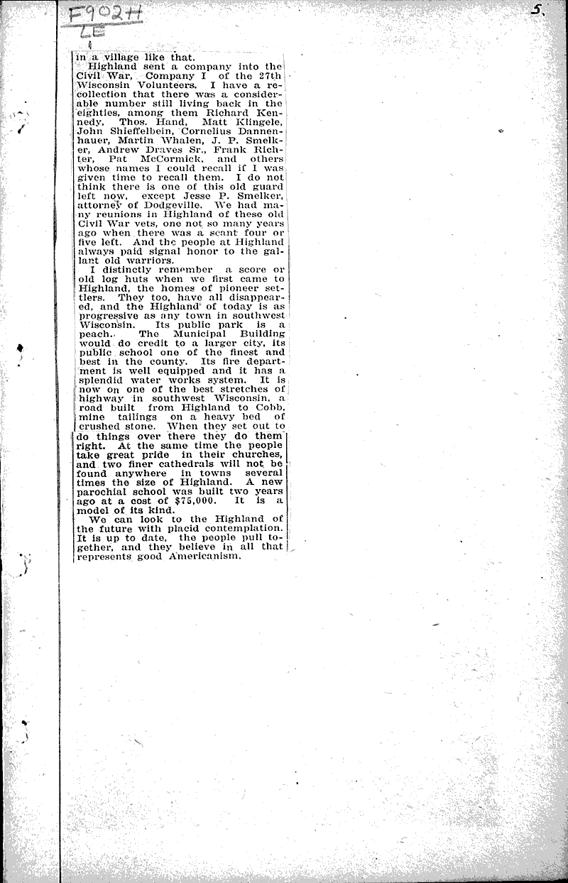  Source: Fennimore Times Topics: Immigrants Date: 1924-03-05