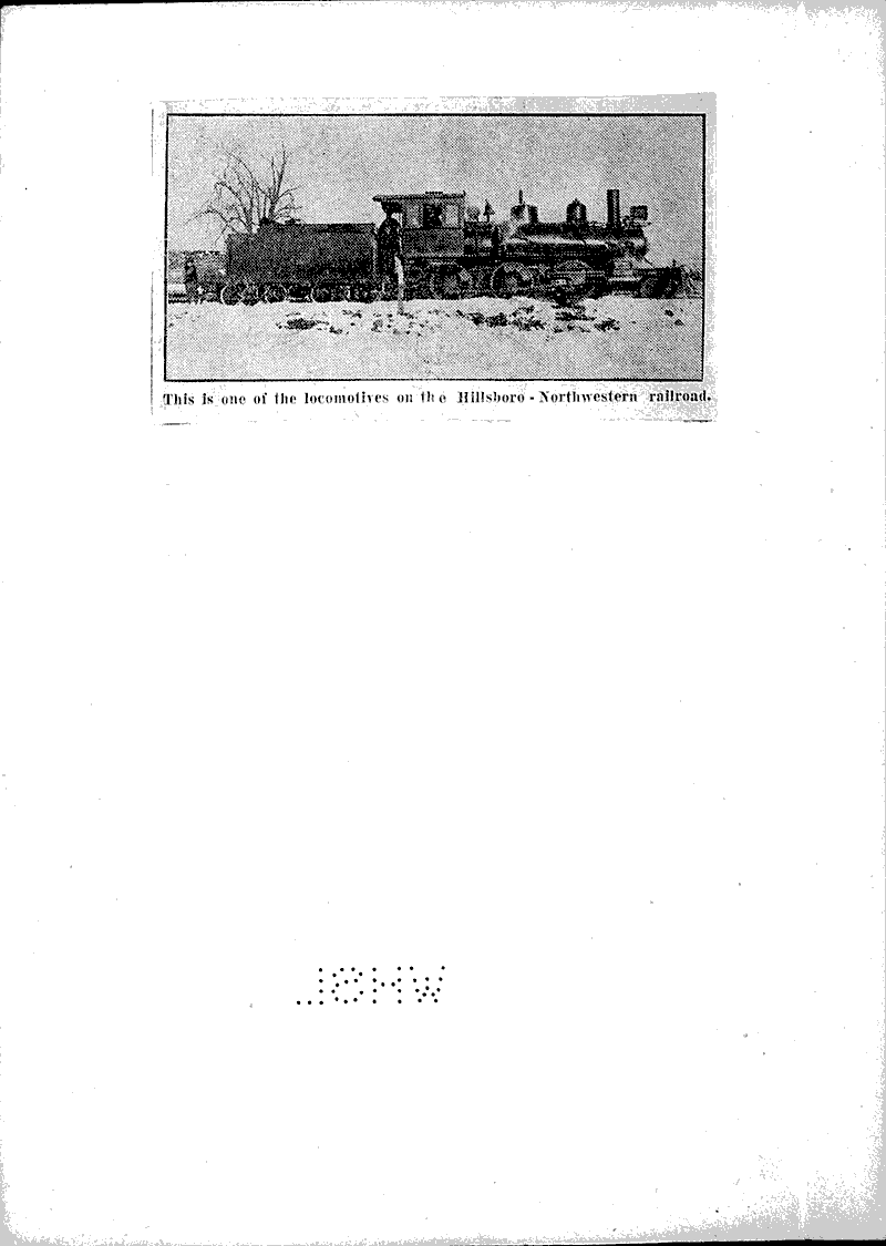 Smallest railroad in world is located at Hillsboro Newspaper Article