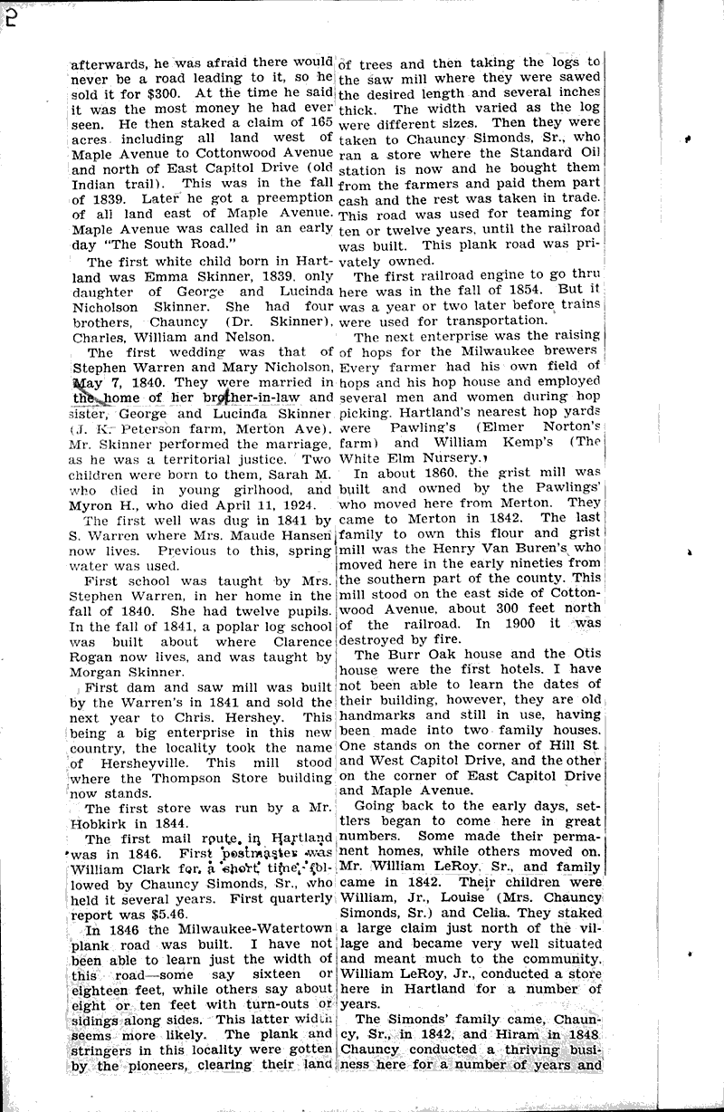  Source: Hartland News Date: 1934-11-16
