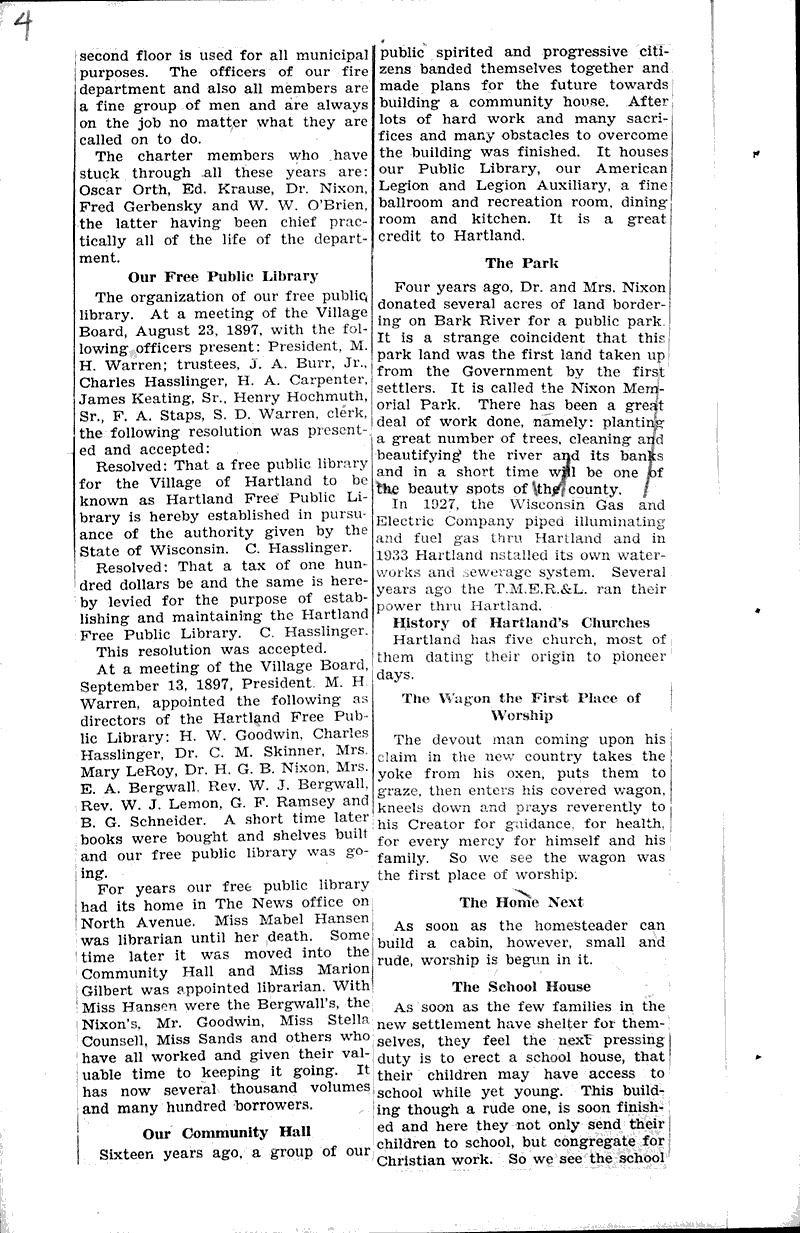  Source: Hartland News Date: 1934-11-16