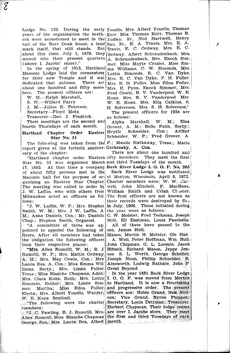  Source: Hartland News Date: 1934-11-16