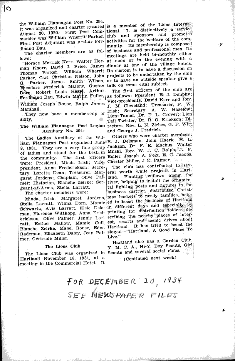  Source: Hartland News Date: 1934-11-16