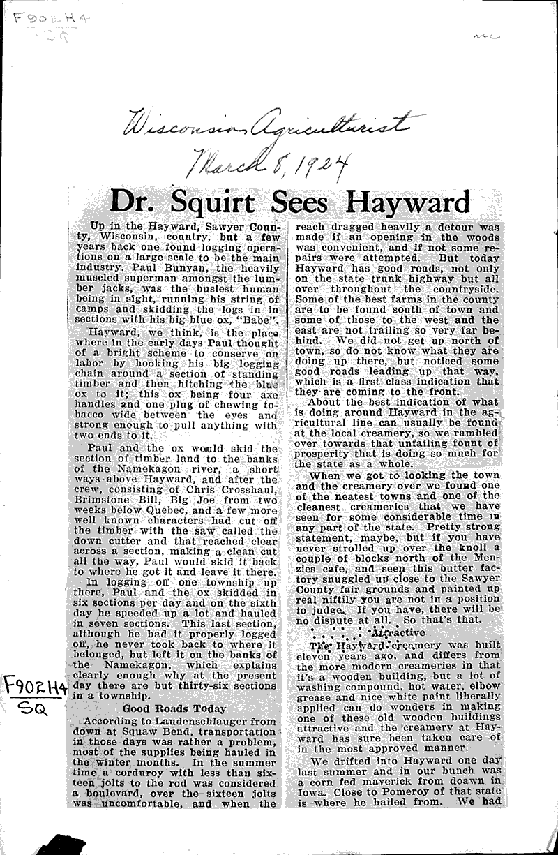  Source: Wisconsin Agriculturist and Farmer Date: 1924-03-08