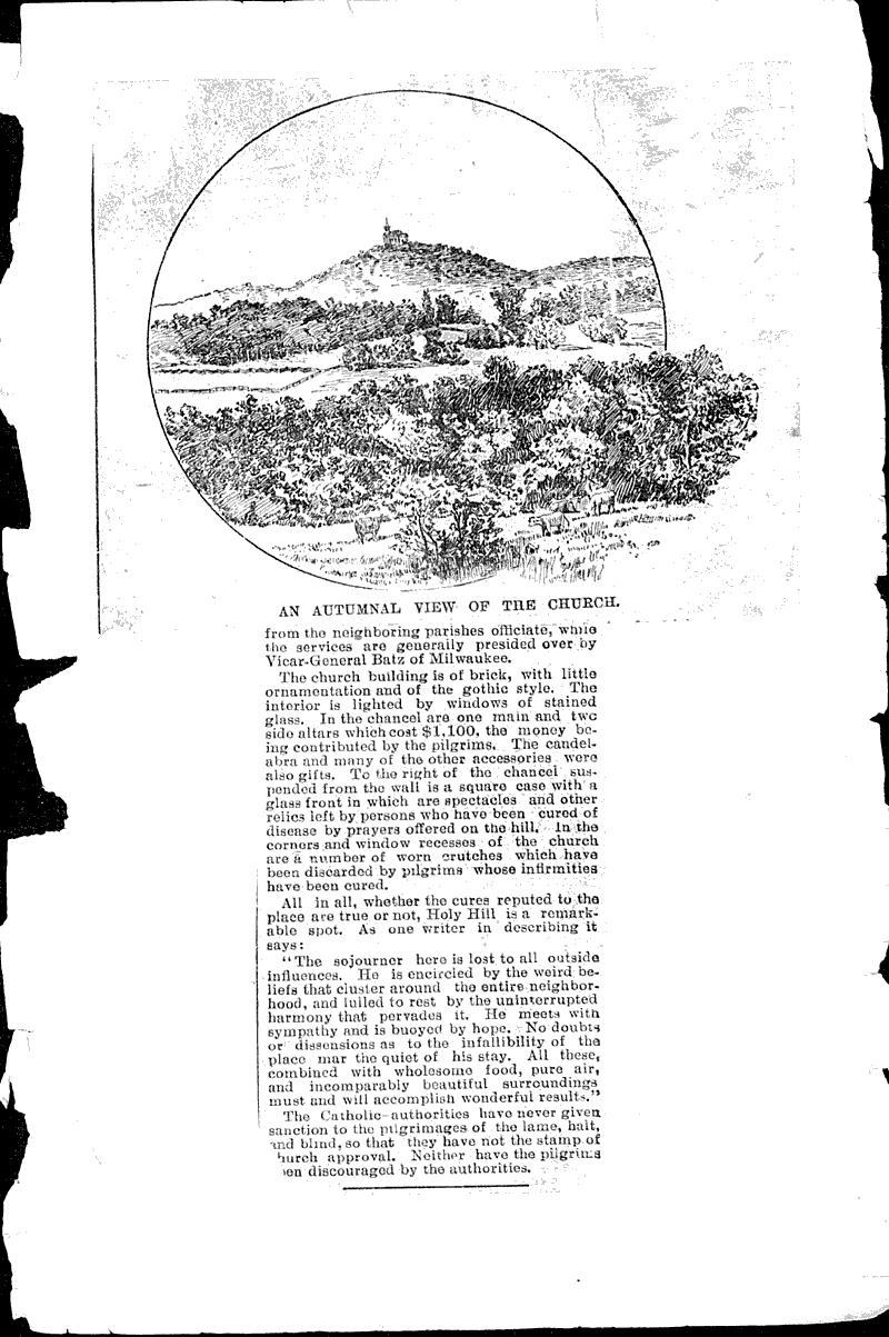  Source: Chicago Paper Topics: Church History Date: 1898-05-22