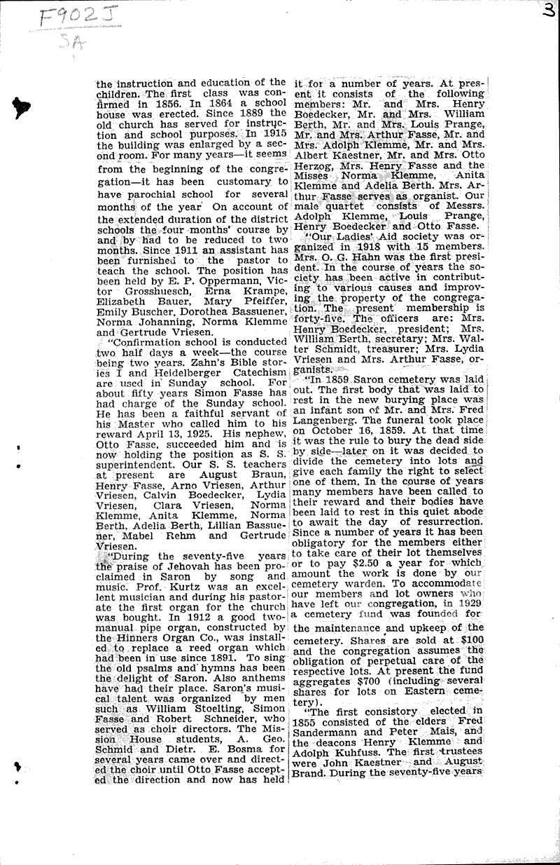  Source: Sheboygan Daily Press Topics: Church History Date: 1930-08-23
