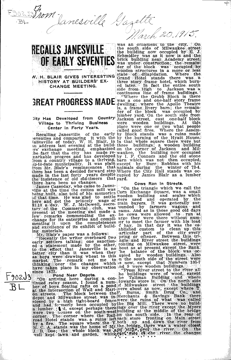  Source: Janesville Gazette Date: 1915-03-20