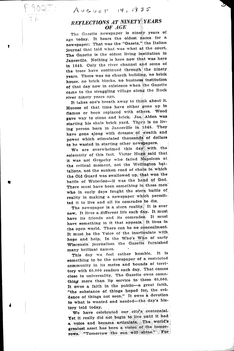  Source: Janesville Gazette Date: 1935-08-14