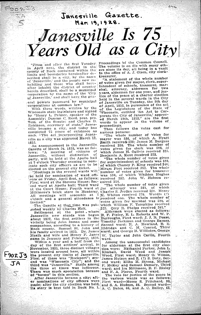  Source: Janesville Gazette Date: 1928-03-19