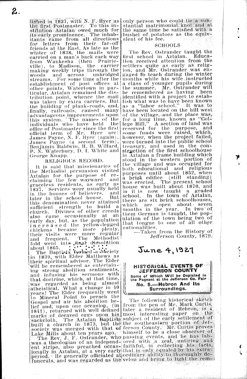  Source: Jefferson Banner Date: 1927-05-09