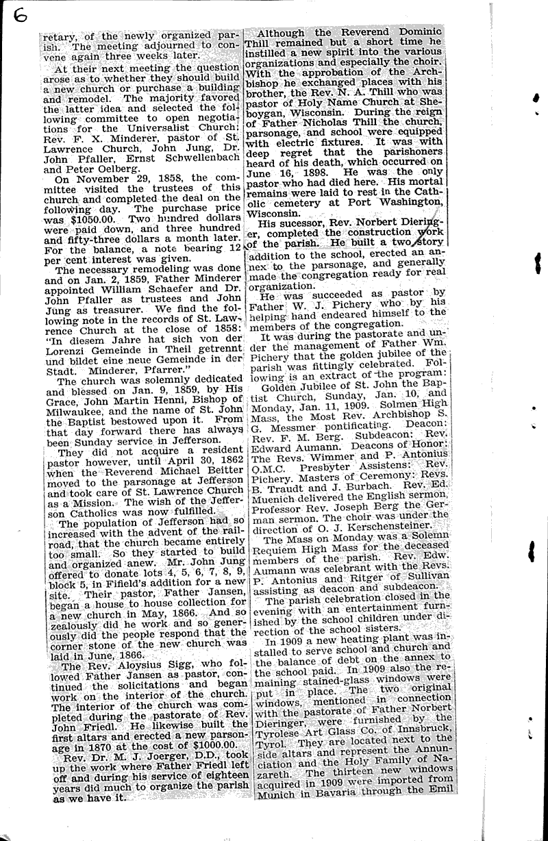  Source: Jefferson Banner Topics: Church History Date: 1934-10-11