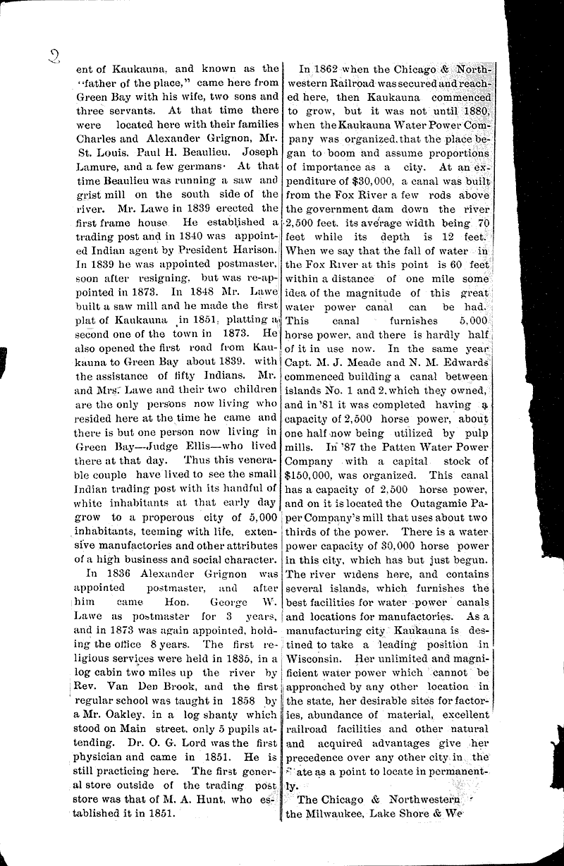  Source: Kaukauna Times Date: 1891-01-16