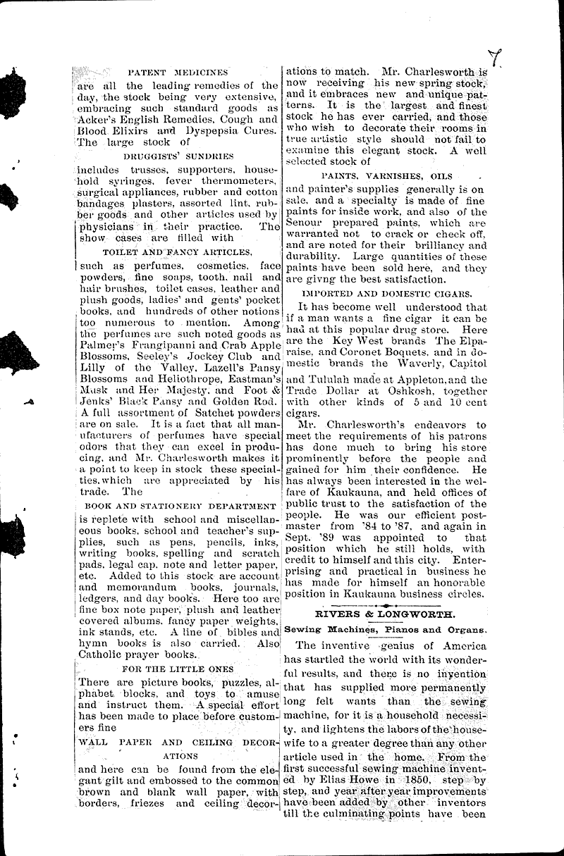  Source: Kaukauna Times Date: 1891-01-16