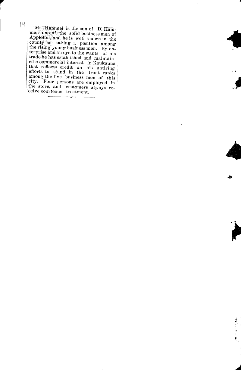  Source: Kaukauna Times Date: 1891-01-16
