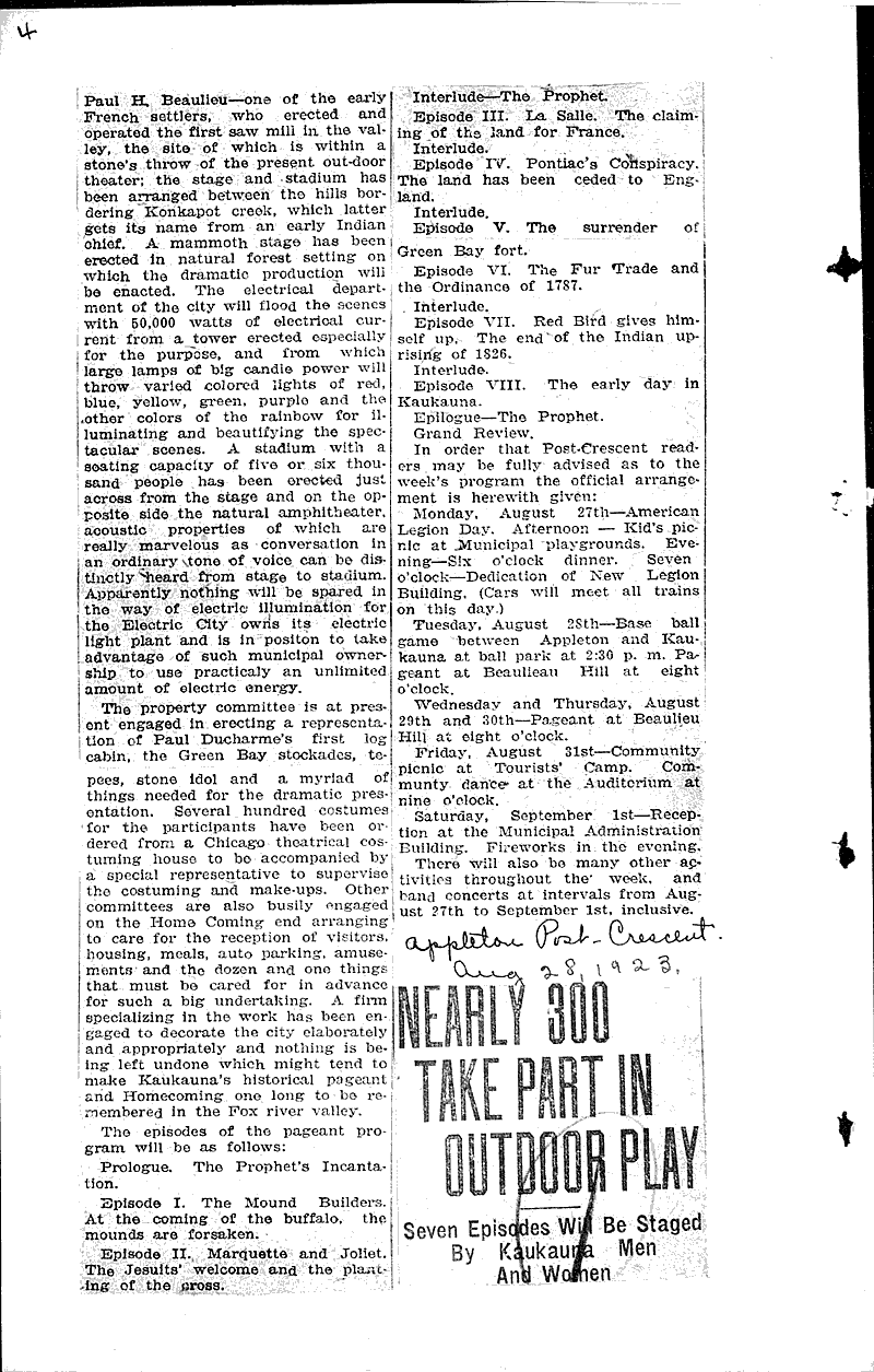 Source: Appleton Post-Crescent Date: 1923-08-21