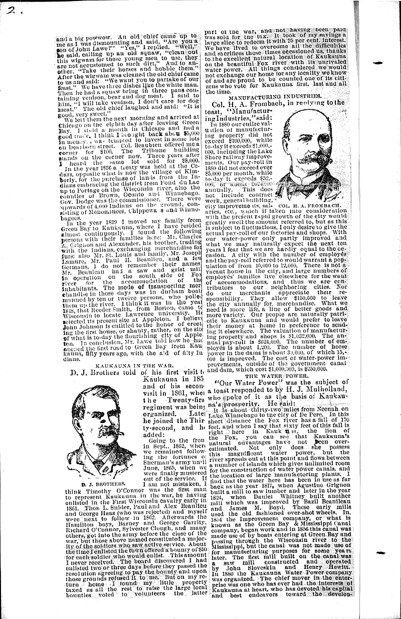 Red Letter Day Kaukauna celebrates its 100th Anniversary Newspaper