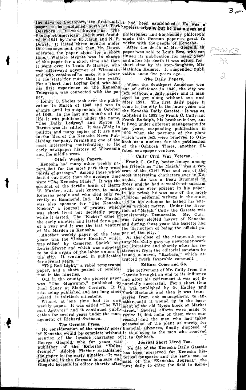 Source: Kenosha News Topics: Industry Date: 1924-02-19