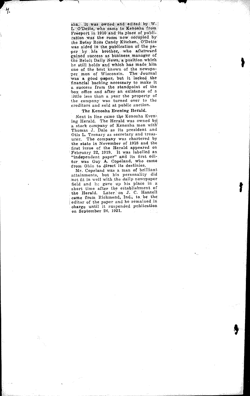  Source: Kenosha News Topics: Industry Date: 1924-02-19