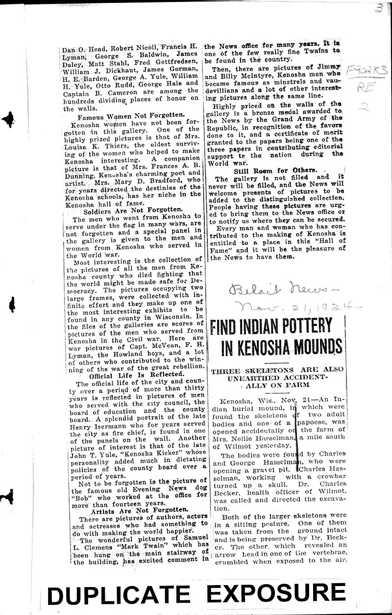  Source: Kenosha News Date: 1924-02-19
