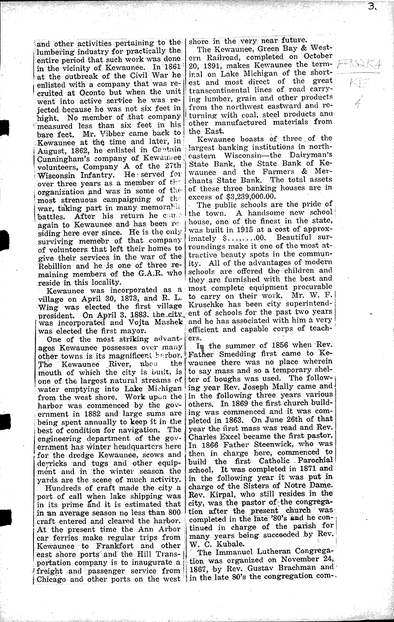  Source: Kewaunee Press Date: 1923-04-28