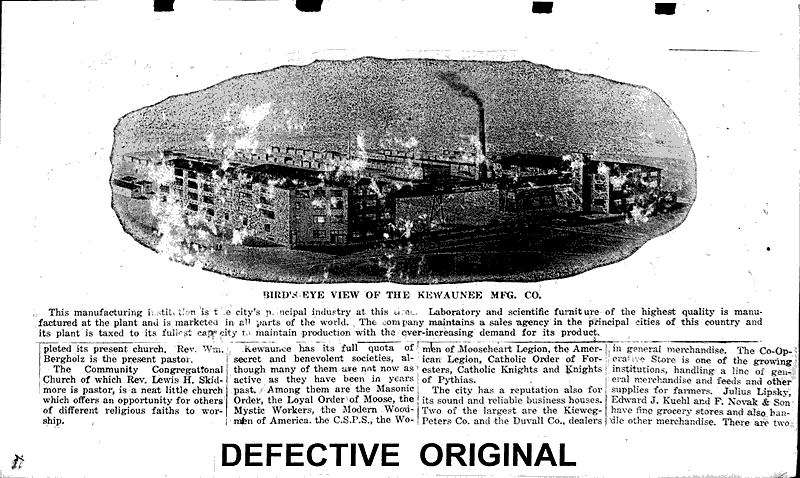  Source: Kewaunee Press Date: 1923-04-28