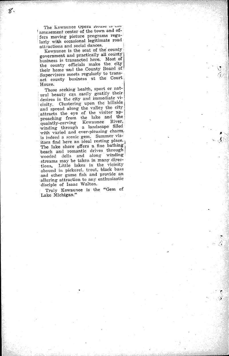  Source: Kewaunee Press Date: 1923-04-28