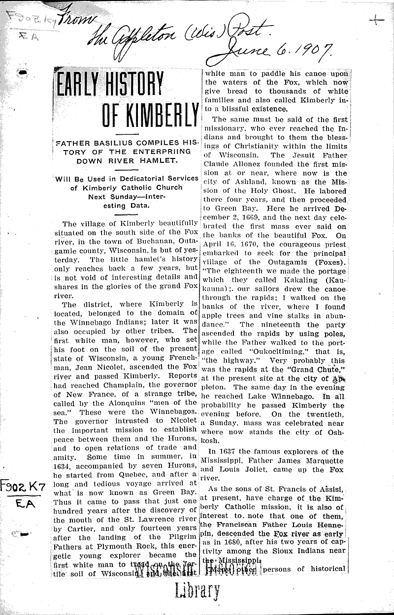  Source: Appleton Daily Post Date: 1907-06-06