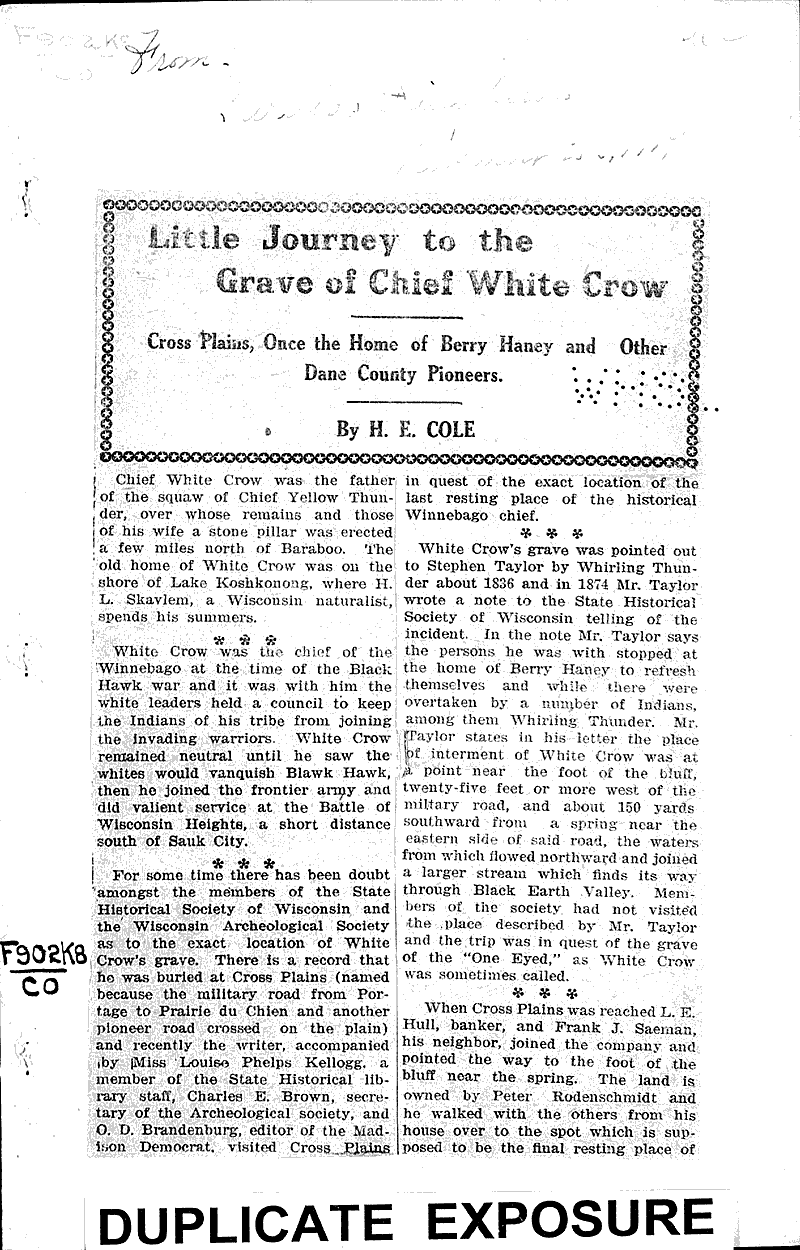  Source: Baraboo Daily News Topics: Indians and Native Peoples Date: 1917-11-??